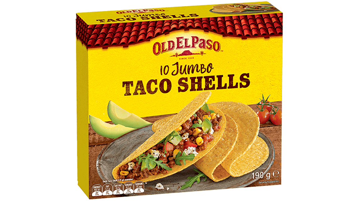 10 pack jumbo taco shells